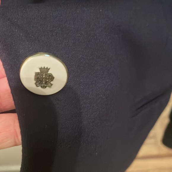 Zara navy blue blazer in size medium USA sizing gently used - Picture 3 of 12